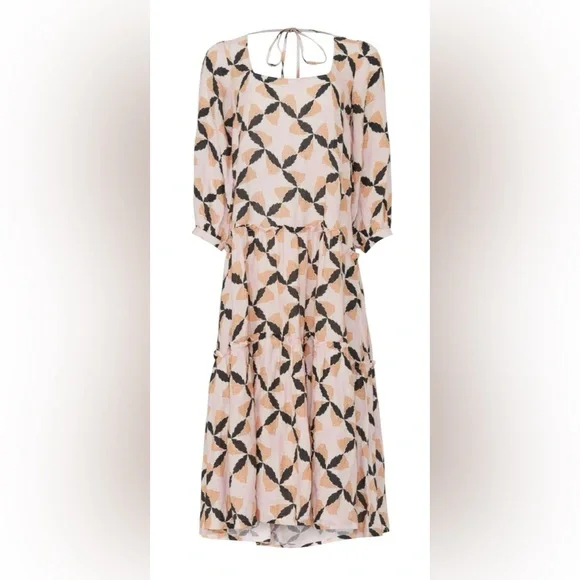 The Odells Lyla Linen Midi Dress Size Small